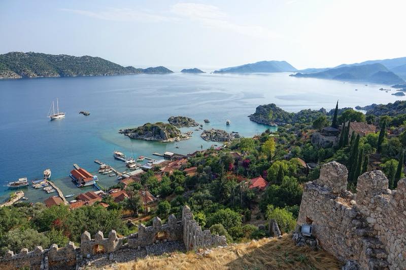 Kaleköy (Simena) above Kekova sound, day 5 of the trek